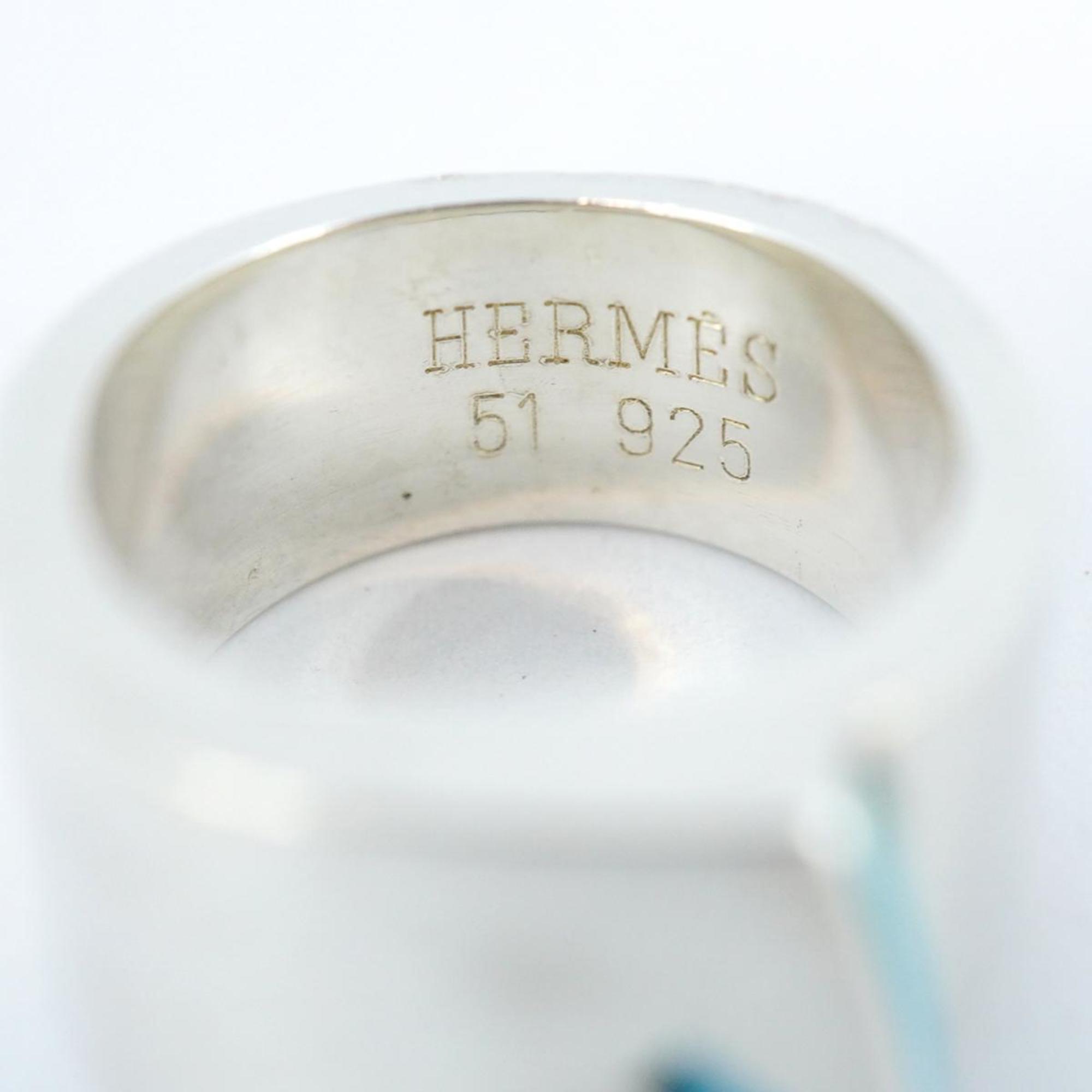 Hermes Ring Candy 925 Silver Blue Women's