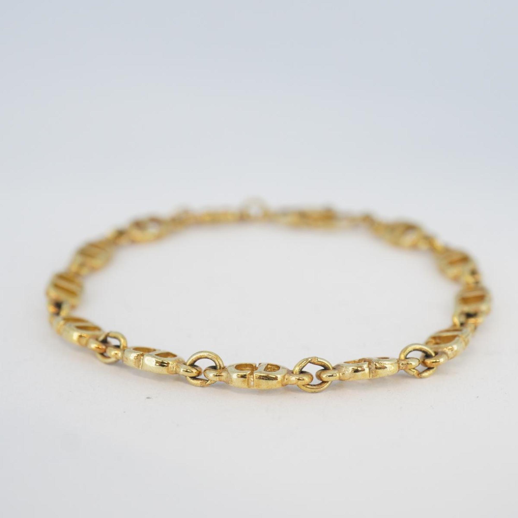 Christian Dior Bracelet CD GP Plated Gold Women's