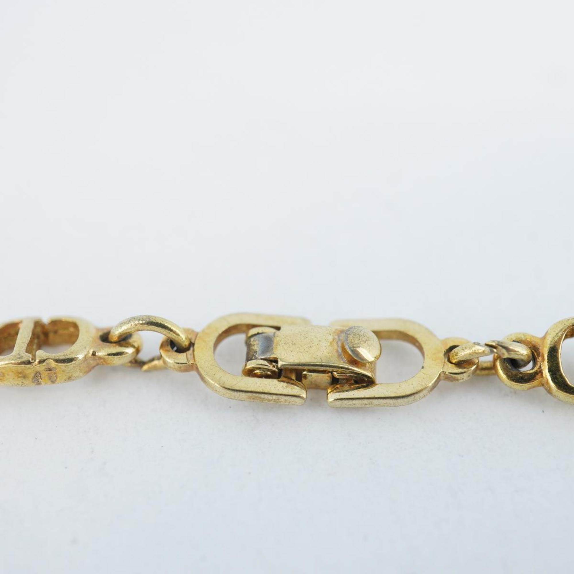 Christian Dior Bracelet CD GP Plated Gold Women's