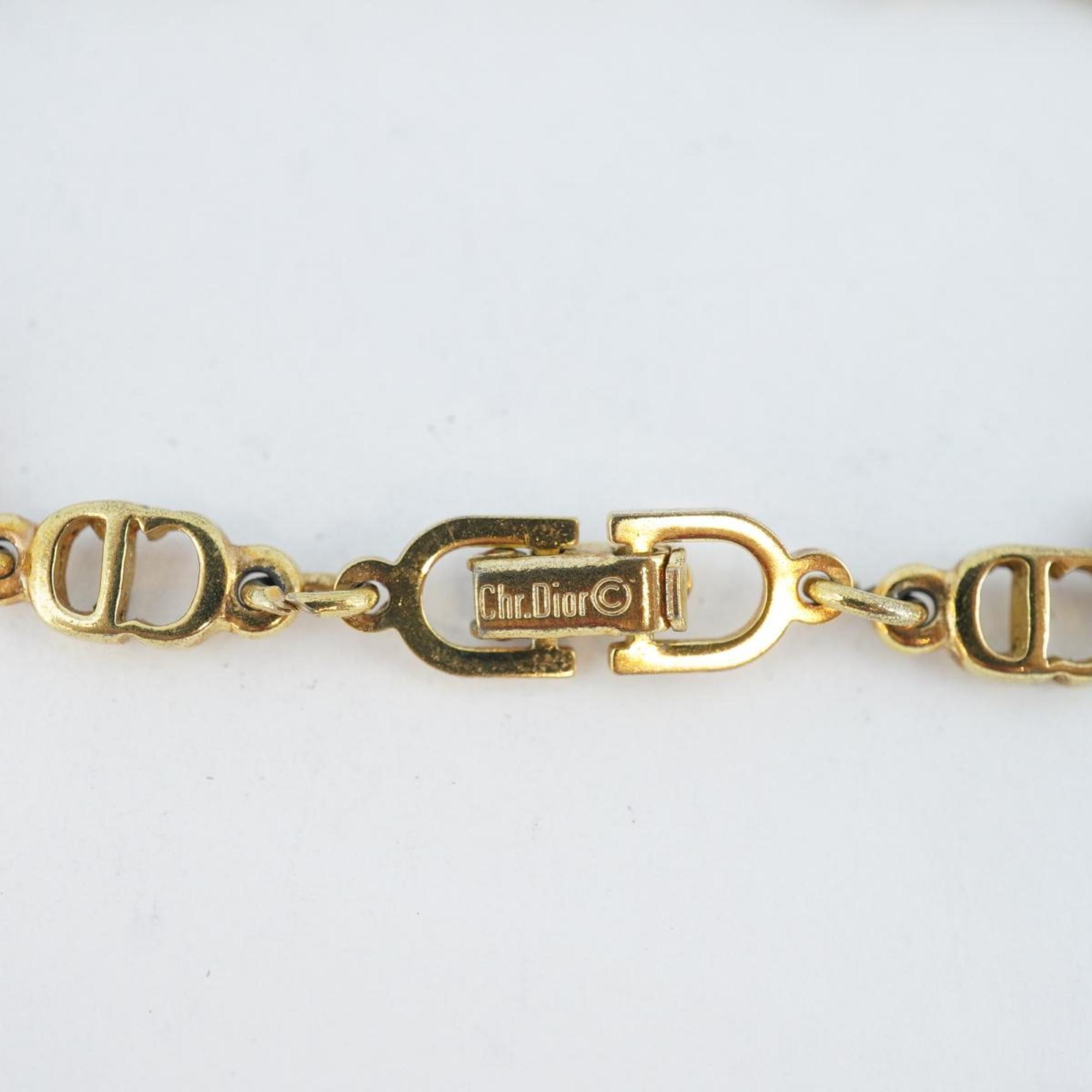 Christian Dior Bracelet CD GP Plated Gold Women's