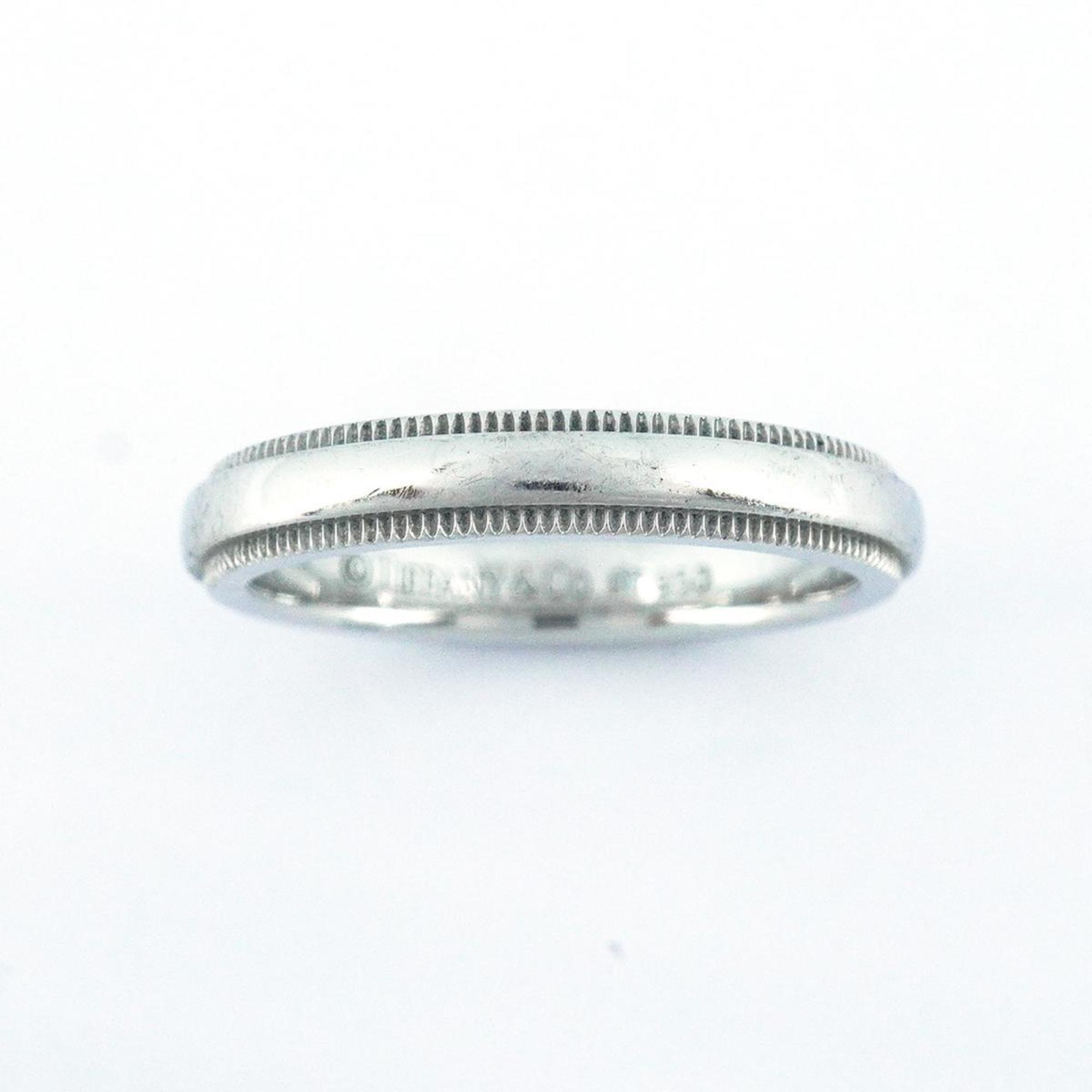 Tiffany Ring Milgrain Pt950 Platinum Ladies