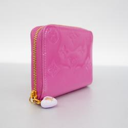 Louis Vuitton Wallets & Coin Cases Vernis LV Remix Zippy Purse M82976 Neon Pink Women's