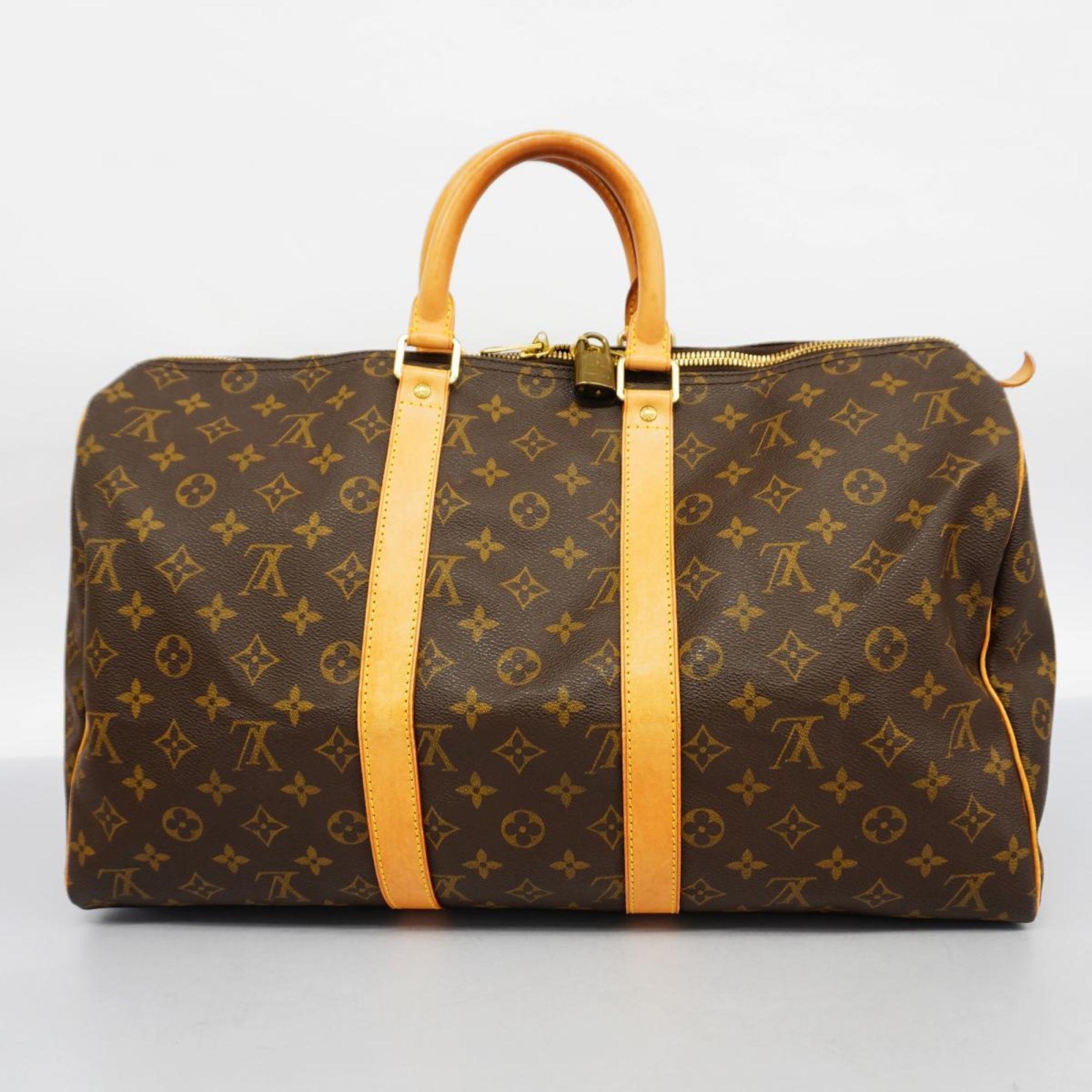 Louis Vuitton Boston Bag Monogram Keepall 45 M41428 Brown Men's Women's