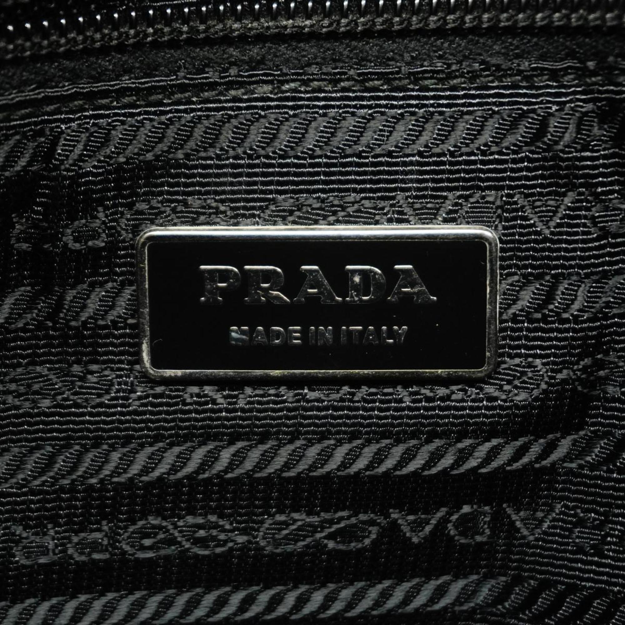 Prada Shoulder Bag Nylon Black Women's