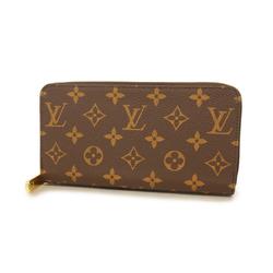 Louis Vuitton Long Wallet Monogram Zippy M42616 Brown Men's Women's