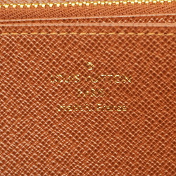 Louis Vuitton Long Wallet Monogram Zippy M42616 Brown Men's Women's