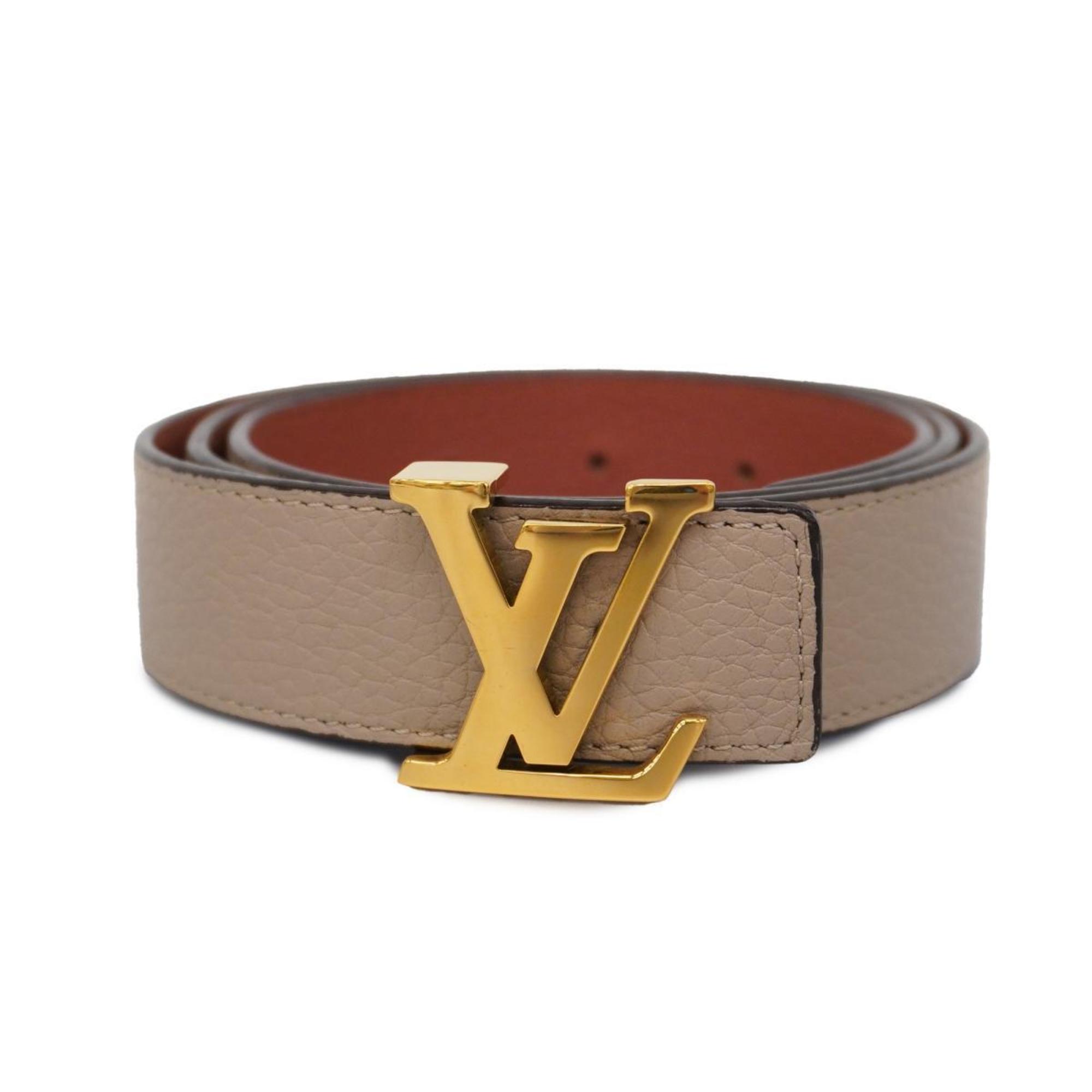 Louis Vuitton Belt LV Initial 30MM Reversible M9576 Beige Women's