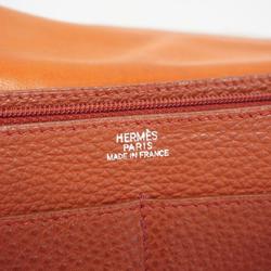 Hermes Long Wallet Togon GM □D Engraved Togo Brick Men's Women's