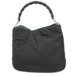 Gucci handbag bamboo 001 1638 nylon green ladies