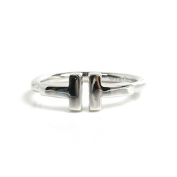 TIFFANY&Co. Tiffany K18WG White Gold T-Wire Ring 60148361 Size 7 2.7g Women's