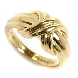 TIFFANY&Co. Tiffany K18YG Yellow Gold Signature Ring, Size 10, 6.3g, Women's