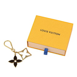 Louis Vuitton Monogram Flower Porte Cle Puzzle Key Holder Ring Bag Charm M65218 Gold Brown Plated Women's LOUIS VUITTON