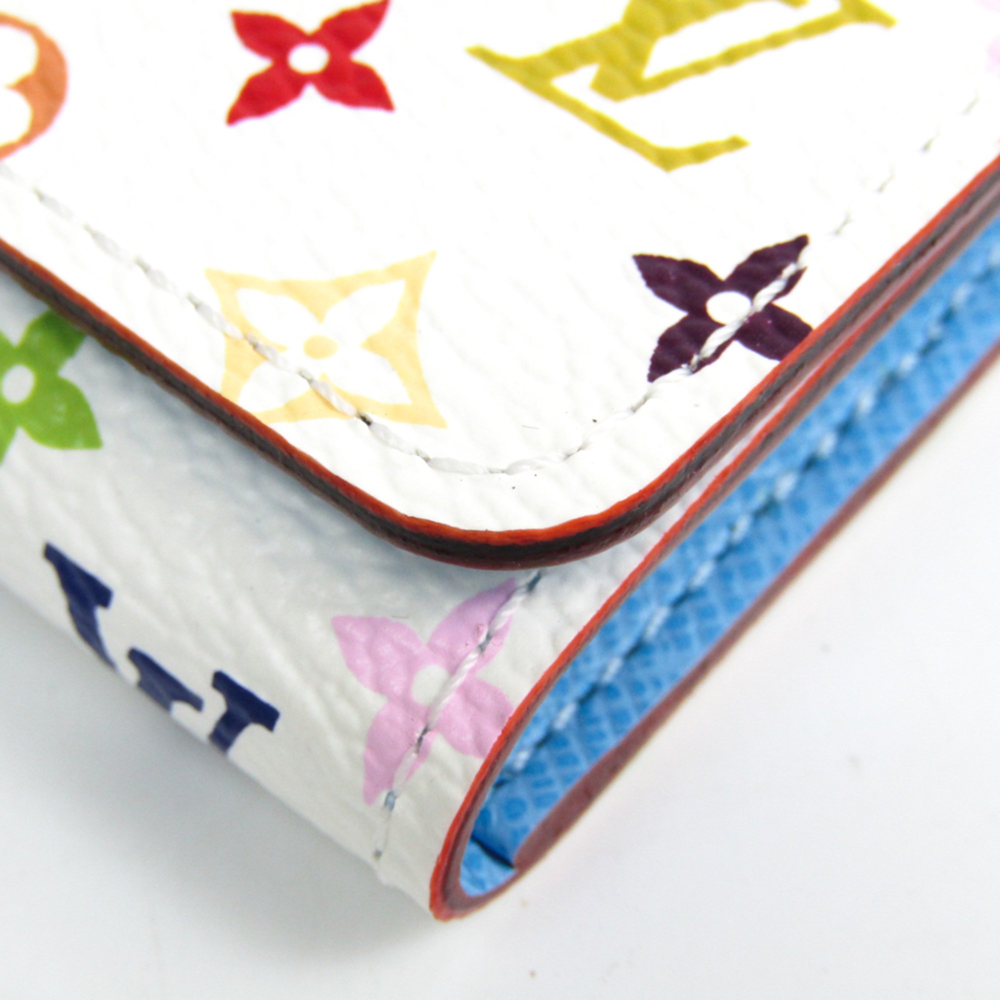 Louis Vuitton Monogram Multicolore Women's Monogram Multicolore Key Case Blanc/Raisin Multicles 4 M93730