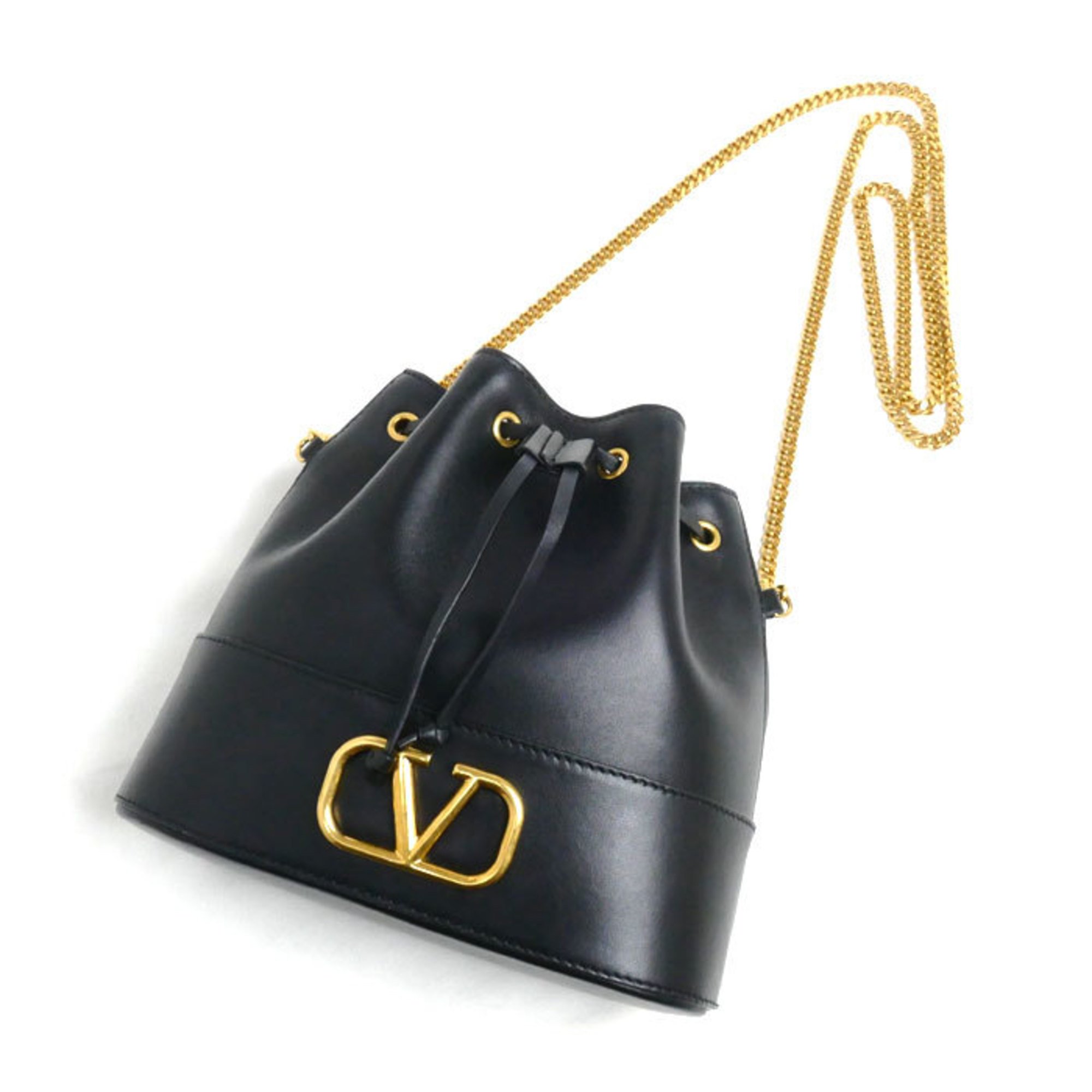 Valentino Garavani V Signature Bucket Bag Shoulder Black 5W2P0T83HPE 0NO Women's