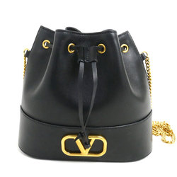 Valentino Garavani V Signature Bucket Bag Shoulder Black 5W2P0T83HPE 0NO Women's