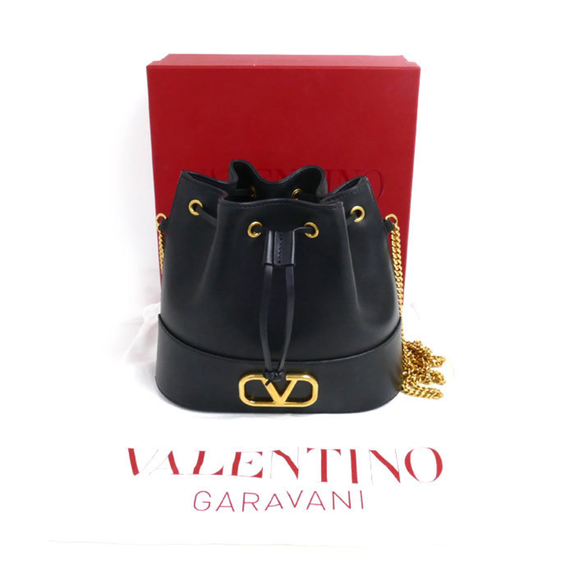 Valentino Garavani V Signature Bucket Bag Shoulder Black 5W2P0T83HPE 0NO Women's