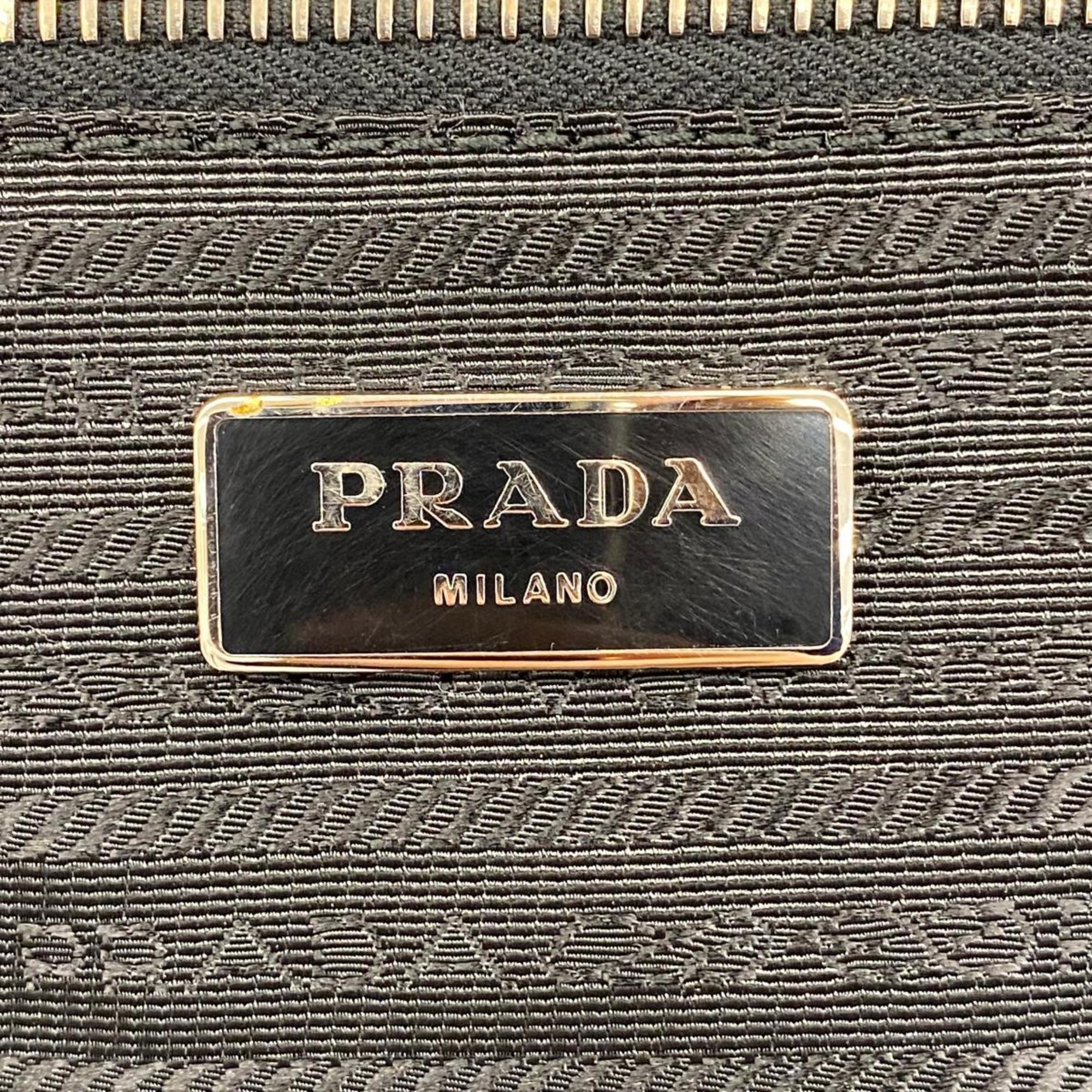 Prada Carry Bag Saffiano Leather Black Men's Women's