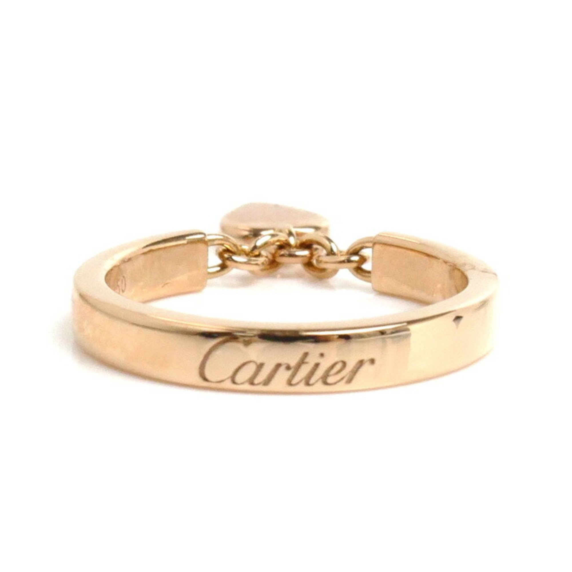 CARTIER Cartier K18PG Pink Gold Momnar Ring B4063548 Size 7.5 48 3.3g Women's