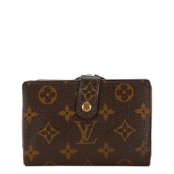 Louis Vuitton Monogram Portemonnay Bifold Wallet M61663 Brown PVC Leather Women's LOUIS VUITTON