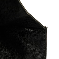 Louis Vuitton Taiga Selenga Clutch Bag Second M30782 Ardoise Black Leather Women's LOUIS VUITTON