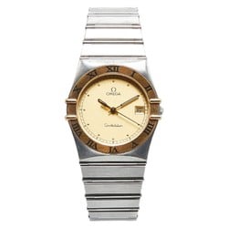 OMEGA Constellation Date Watch 740850 Quartz Gold Dial Stainless Steel Men's