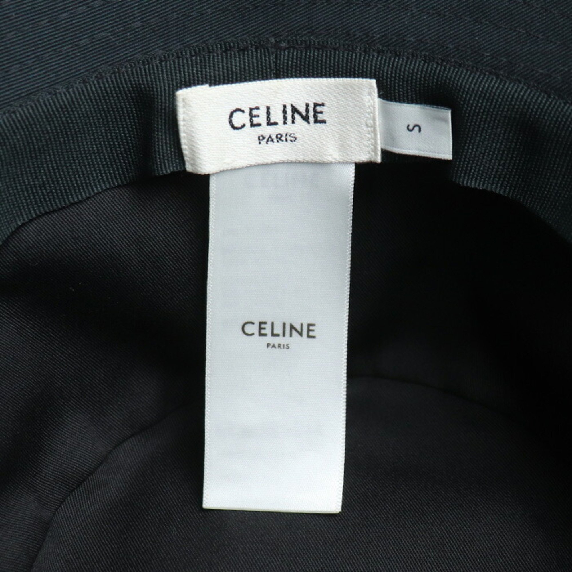 CELINE Embroidered Bucket Hat Black 2AUO1968P S Unisex