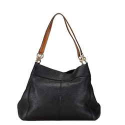 Coach Lexy Hobo Tote Bag F38987 Black Brown Leather Women's COACH