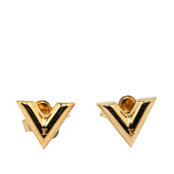 Louis Vuitton Essential V Earrings M68153 Gold Plated Women's LOUIS VUITTON