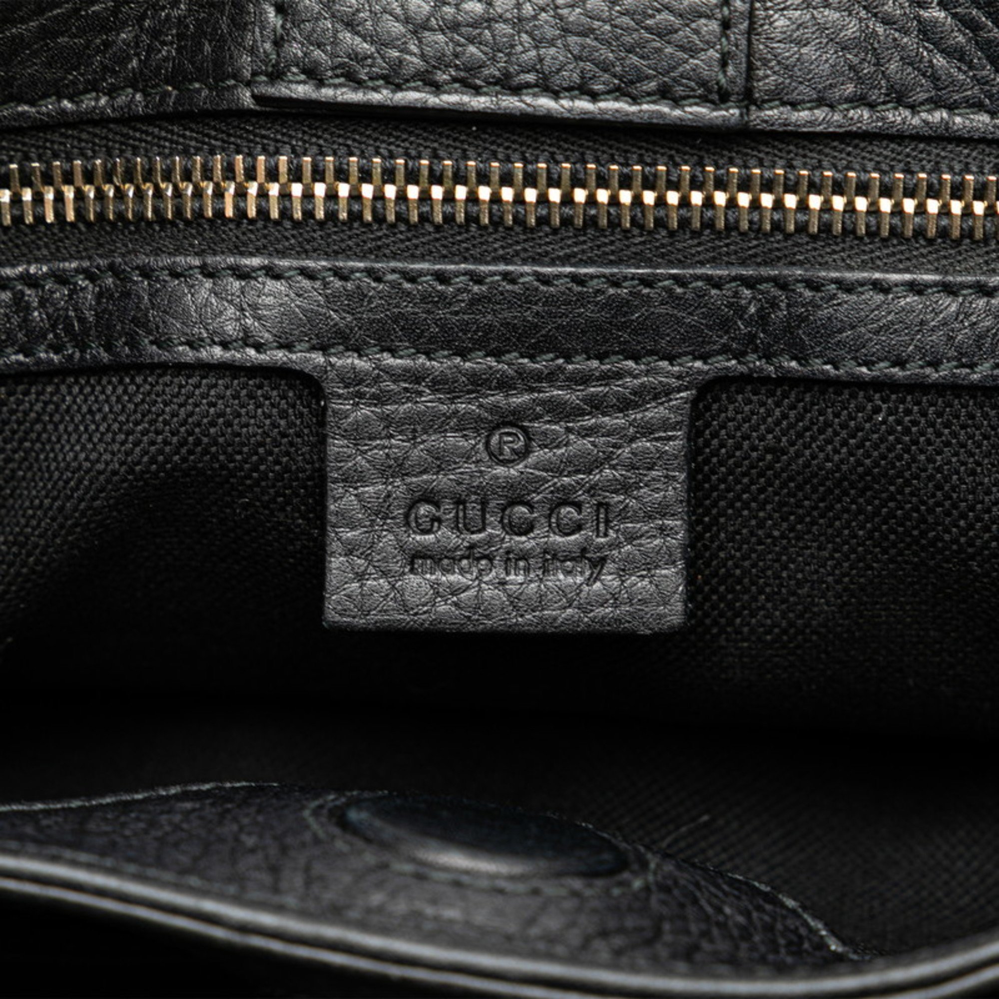 Gucci Bamboo Shopper Tote Bag Shoulder 336032 Black Leather Women's GUCCI