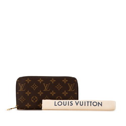 Louis Vuitton Monogram Zippy Wallet Round Long M60017 Brown PVC Women's LOUIS VUITTON