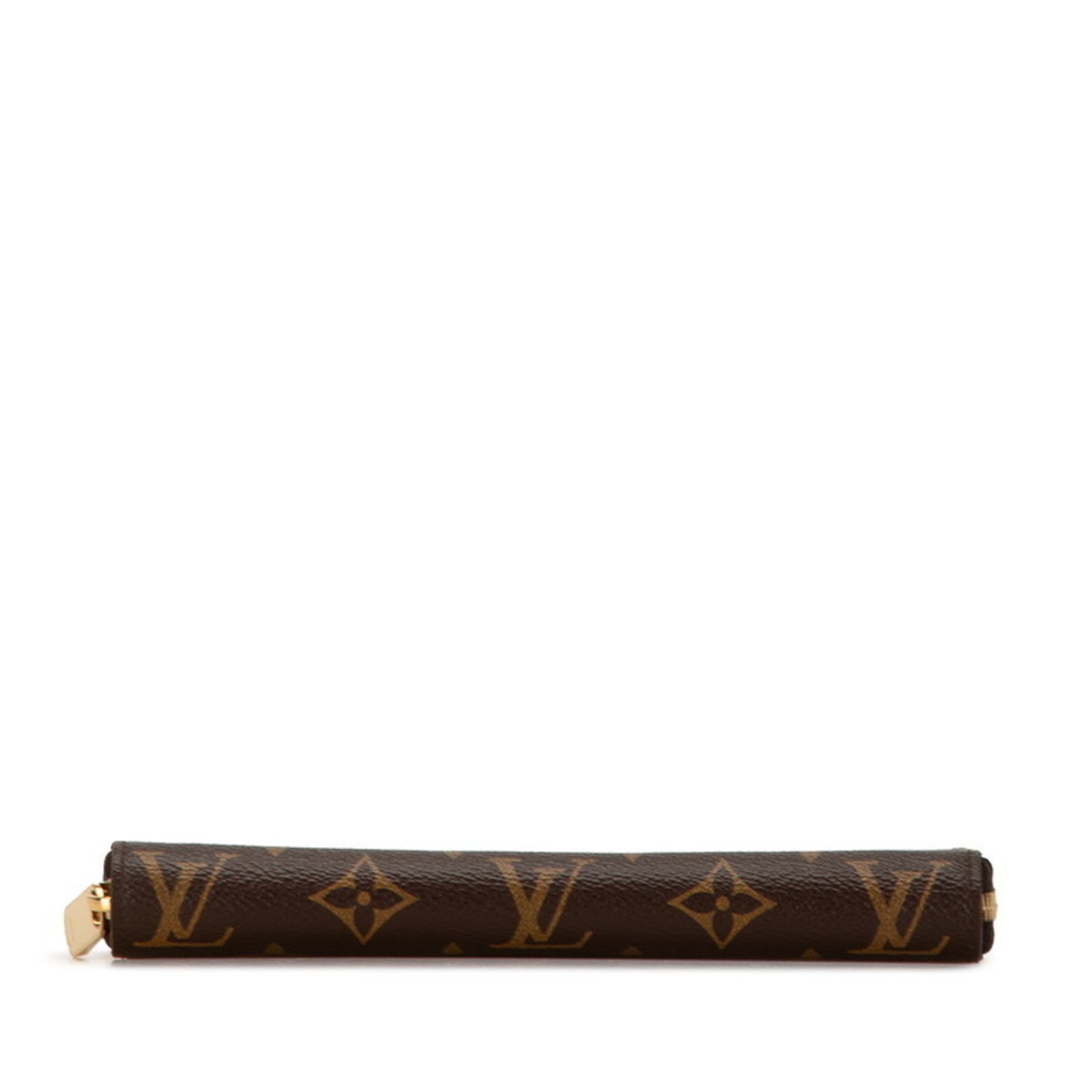 Louis Vuitton Monogram Zippy Wallet Round Long M60017 Brown PVC Women's LOUIS VUITTON