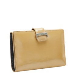 Saint Laurent Bi-fold Wallet Beige Leather Women's SAINT LAURENT