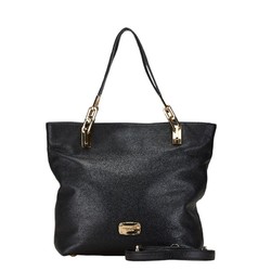 Michael Kors handbag shoulder bag black leather women's