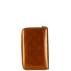 Louis Vuitton Monogram Vernis Eldridge Round Zip Long Wallet M91127 Bronze Patent Leather Women's LOUIS VUITTON