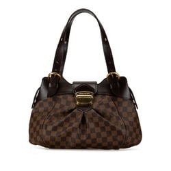 Louis Vuitton Damier Sistine PM Handbag N41542 Brown PVC Leather Women's LOUIS VUITTON