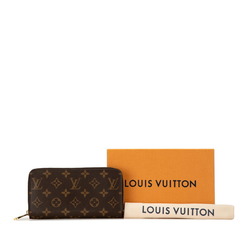 Louis Vuitton Monogram Zippy Wallet Round Long M41895 Brown PVC Women's LOUIS VUITTON