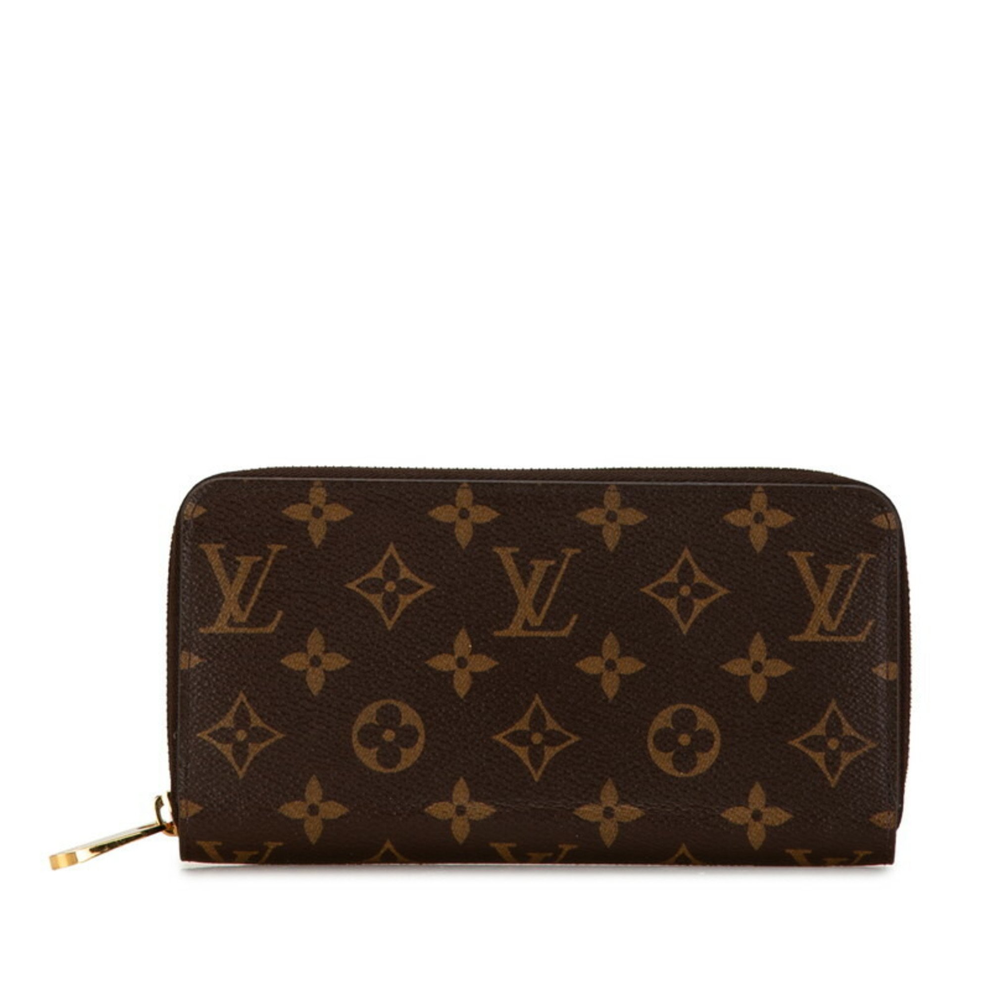 Louis Vuitton Monogram Zippy Wallet Round Long M41895 Brown PVC Women's LOUIS VUITTON