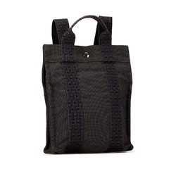 Hermes Air Line Ad PM Backpack Grey Canvas Women's HERMES