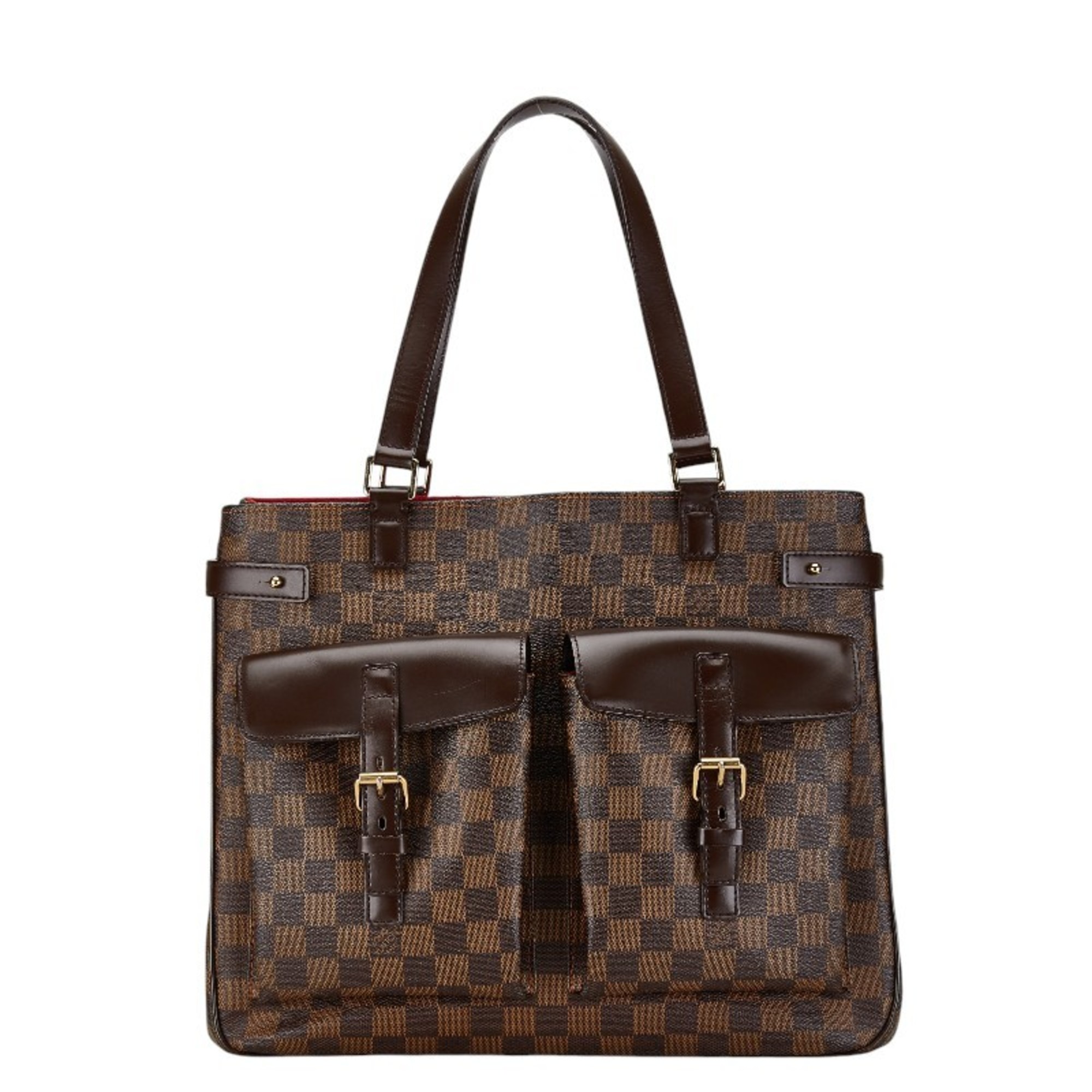 Louis Vuitton Damier Uzes Tote Bag N51128 Brown PVC Leather Women's LOUIS VUITTON