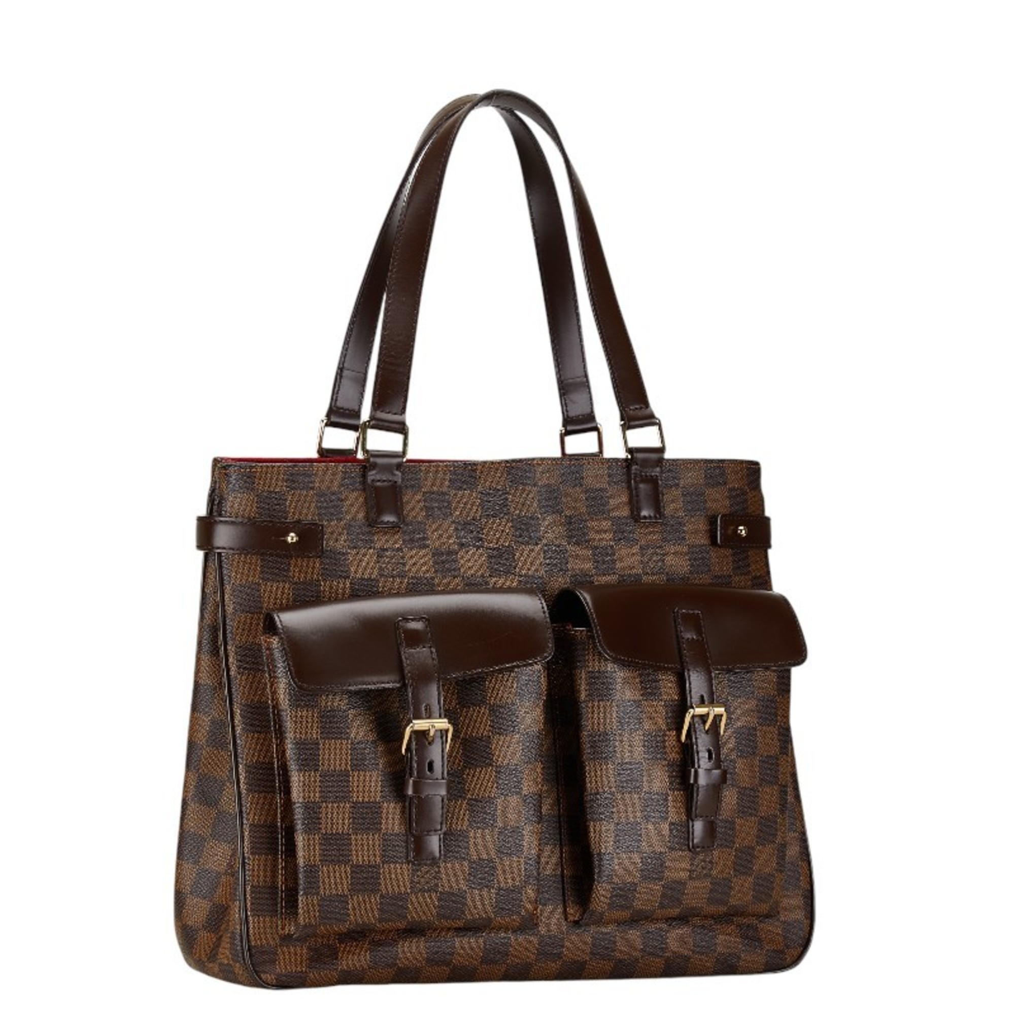 Louis Vuitton Damier Uzes Tote Bag N51128 Brown PVC Leather Women's LOUIS VUITTON