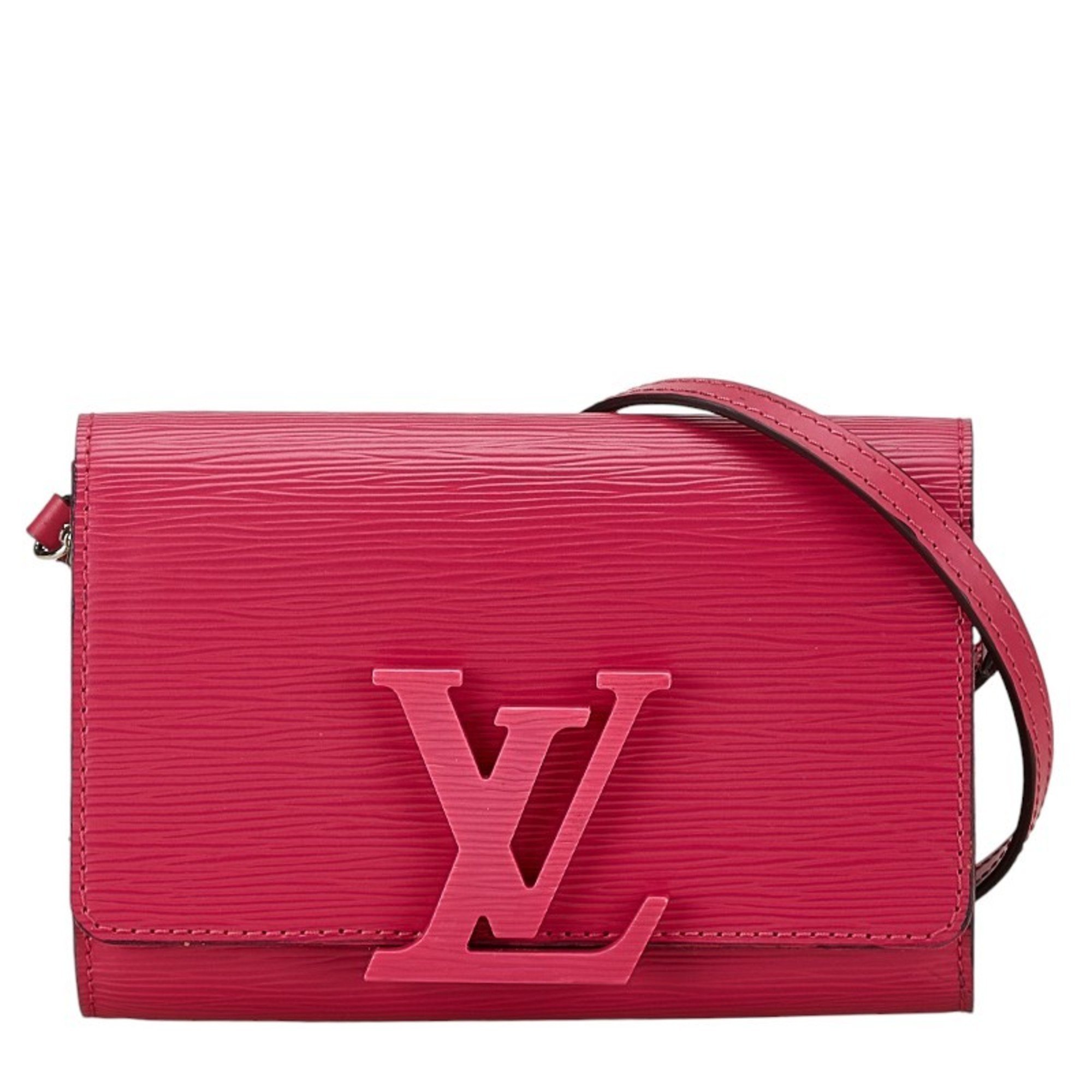 Louis Vuitton Pochette Louise Shoulder Bag M41105 Pink Leather Women's LOUIS VUITTON