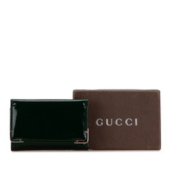 Gucci 6-ring key case 033 1408 0776 green enamel women's GUCCI