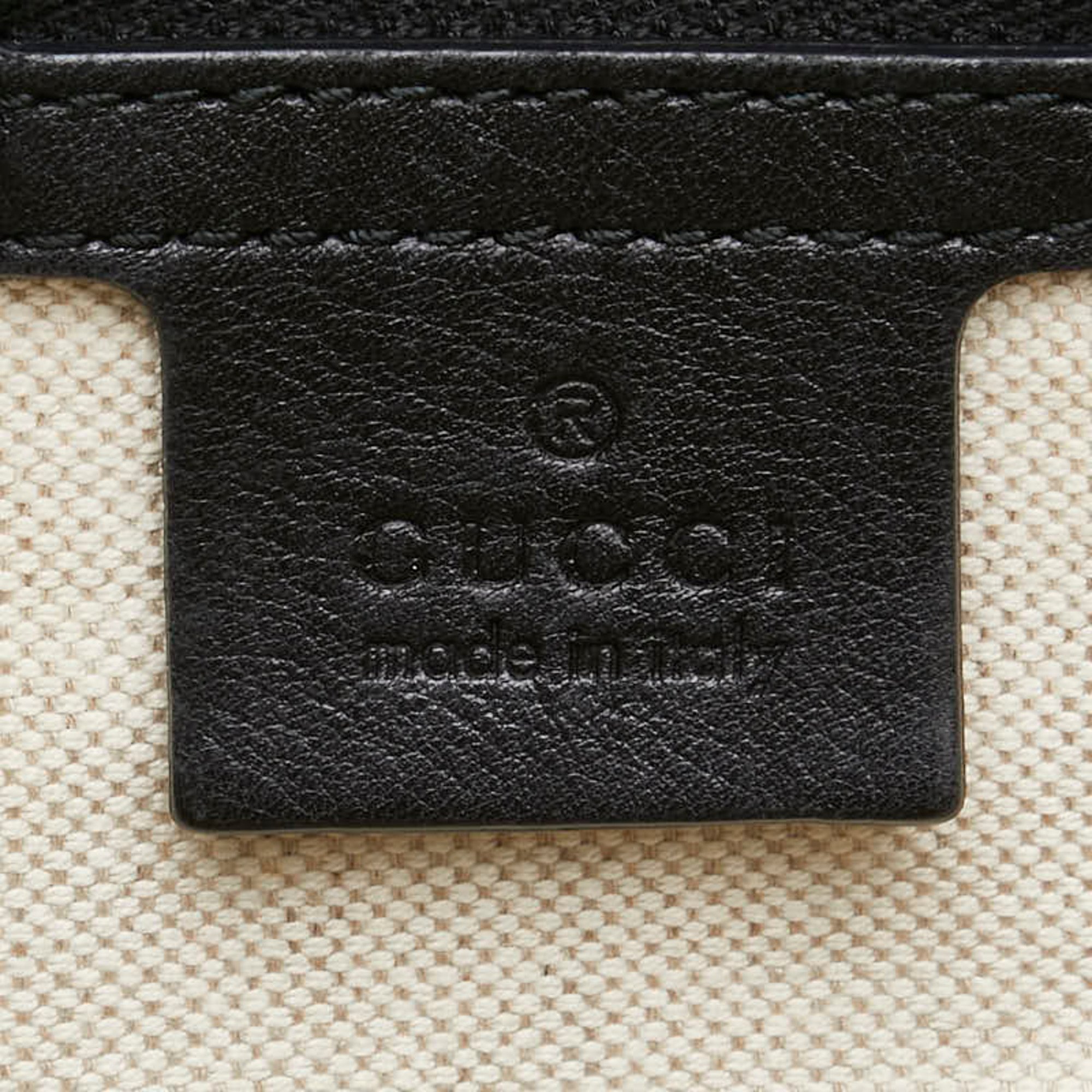 Gucci Guccissima Handbag Tote Bag 323673 Black Leather Women's GUCCI