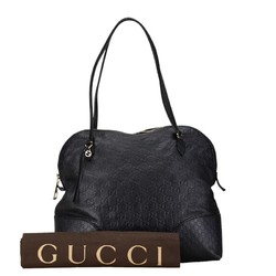 Gucci Guccissima Handbag Tote Bag 323673 Black Leather Women's GUCCI