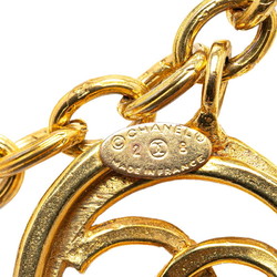 Chanel Coco Mark Necklace Gold Plated Women's CHANEL