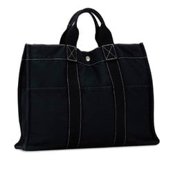 Hermes Foul Tote PM Handbag Bag Navy Canvas Women's HERMES