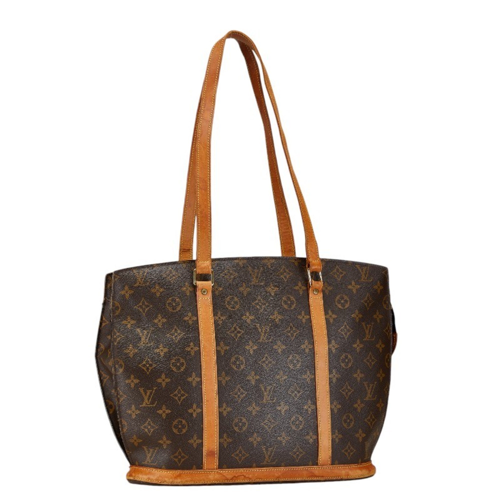 Louis Vuitton Monogram Babylon Tote Bag Shoulder M51102 Brown PVC Leather Women's LOUIS VUITTON