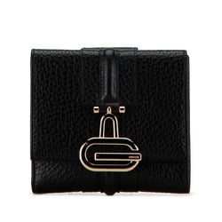 Gucci Bi-fold Wallet 131848 Black Leather Women's GUCCI