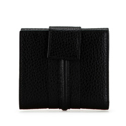 Gucci Bi-fold Wallet 131848 Black Leather Women's GUCCI