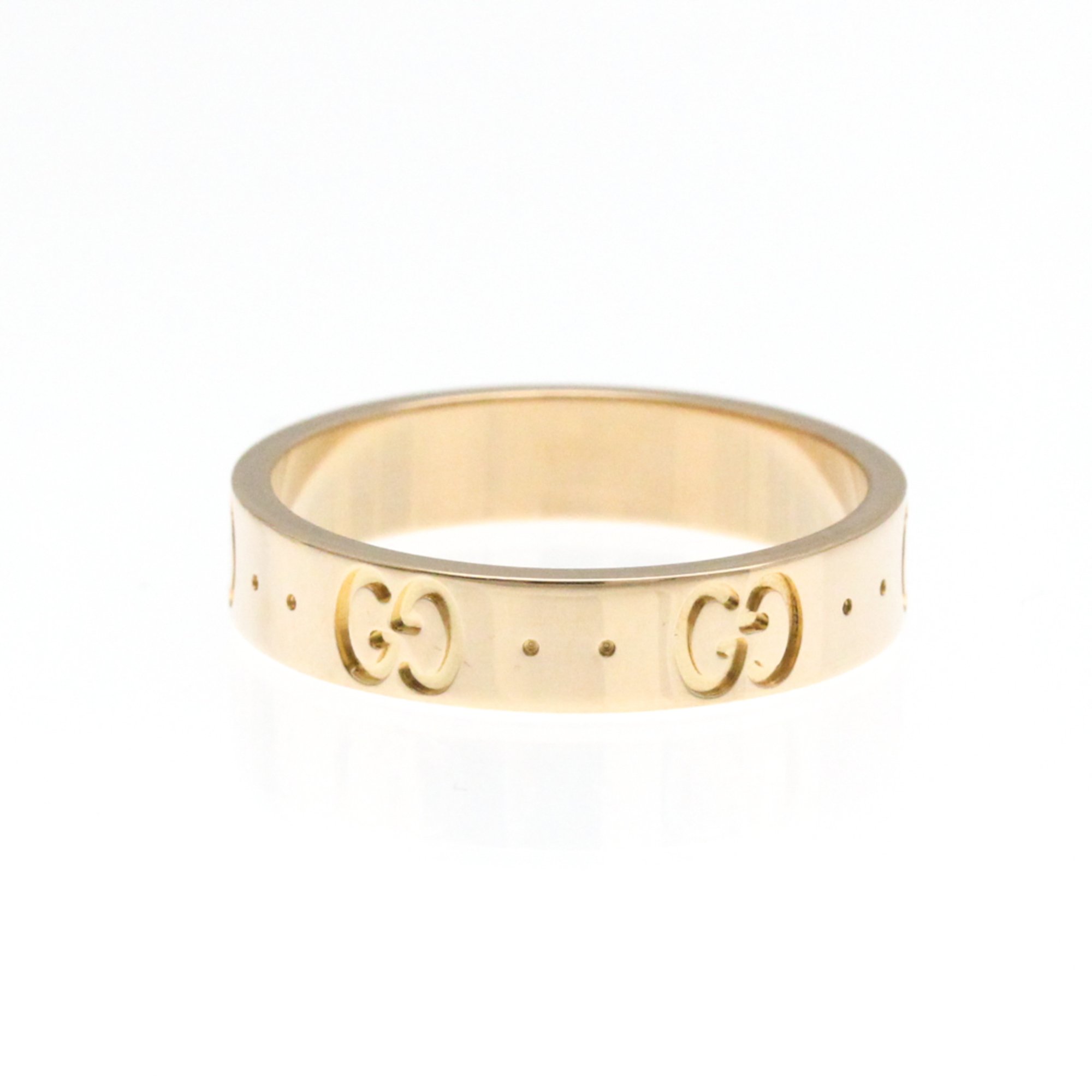 Gucci Icon Pink Gold (18K) Fashion No Stone Band Ring Pink Gold